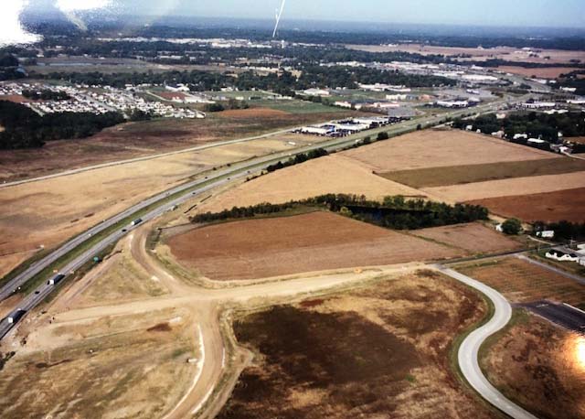 Aerial of Developing I-64 by Terry Johnson via Helicopter