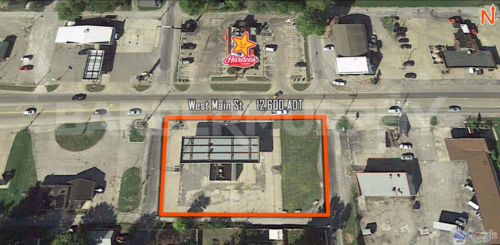 Site Map of 1102 West Main St., West Frankfort, IL 62896