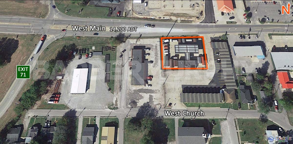 Site Map for 708 West Main St., Benton, IL - Potential Redevelopment Site 