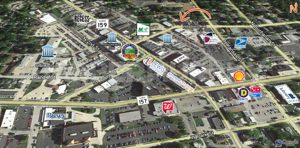 Area Map for 201 Hillsboro Ave., Edwardsville, IL 62025
