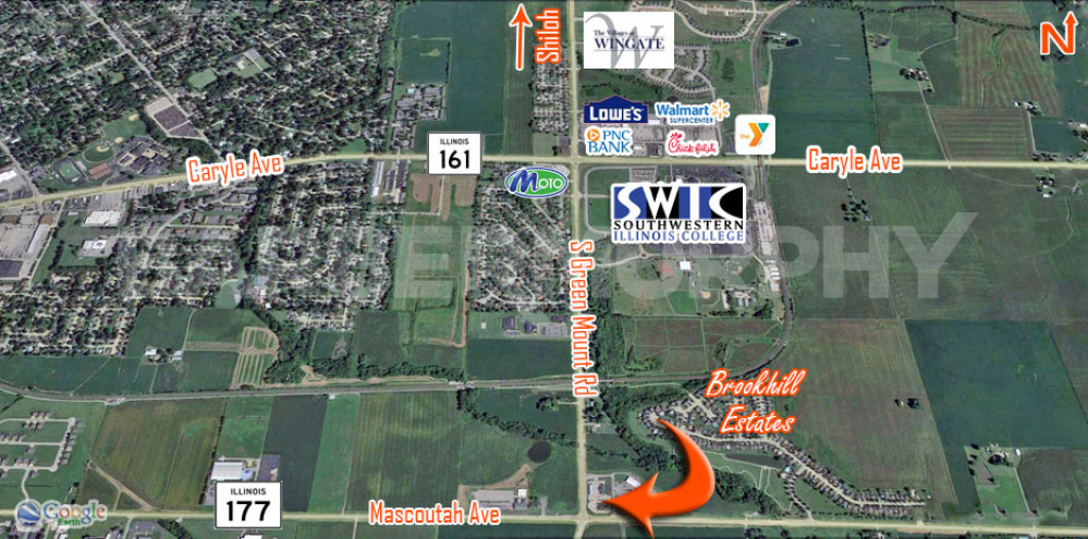 Area  Map of 360 S Green Mount Rd., Belleville, IL, Bank Building for Sale