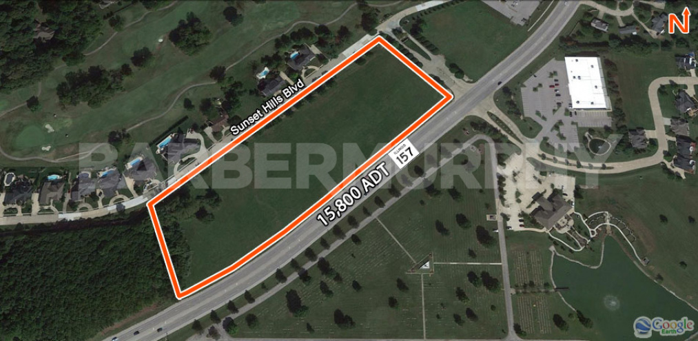Site Map of 9 Acres for Sale on IL Route 157, Edwardsville, IL