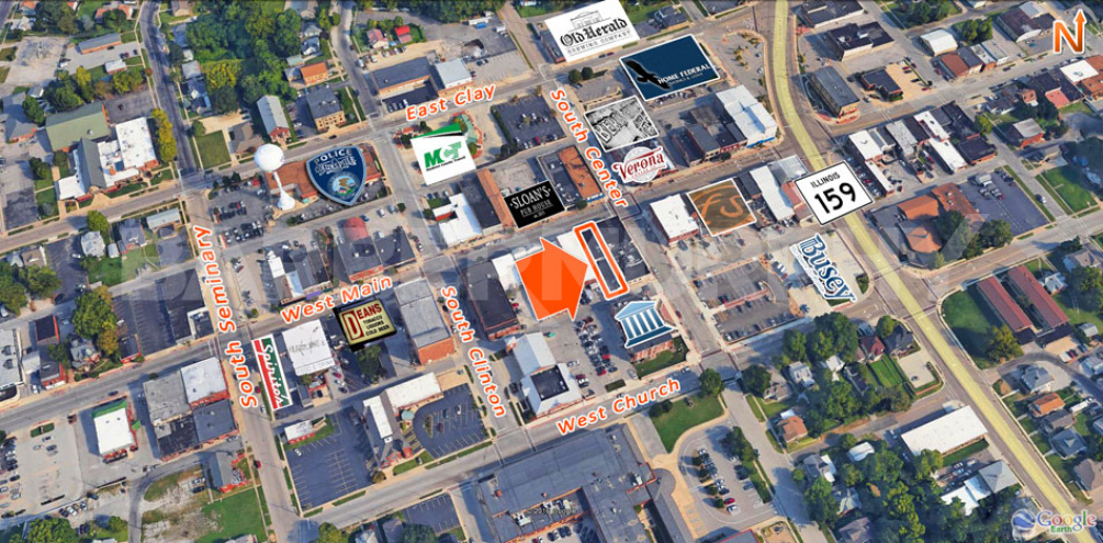 Area Map of 106 West Main St., Collinsville, IL 62234, Office for Sale