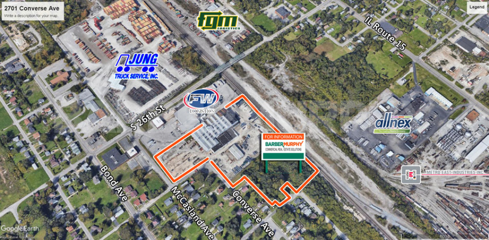 Site Map for 90,000 SF Crane Served Industrial Property for Sale
