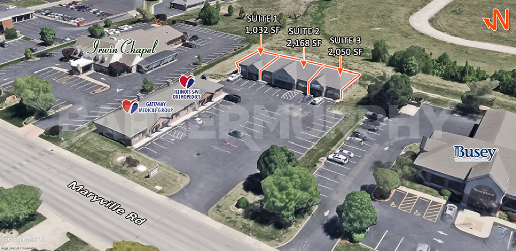 Exterior showing available lease space