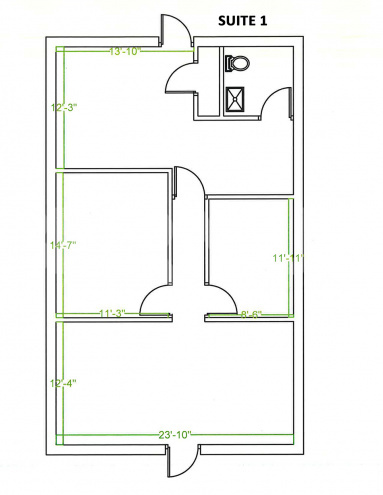Suite 1 Floor Plan
