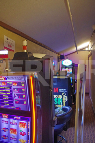 Interior Image of gaming area at The Horseshoe Restaurant for Sale on St. Louis Rd., Collinsville, IL