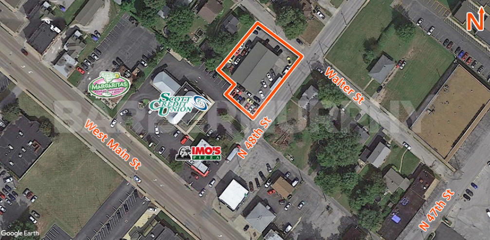 Site Map for Light Industrial Building located at 11 North 48th St., Belleville, IL 62226