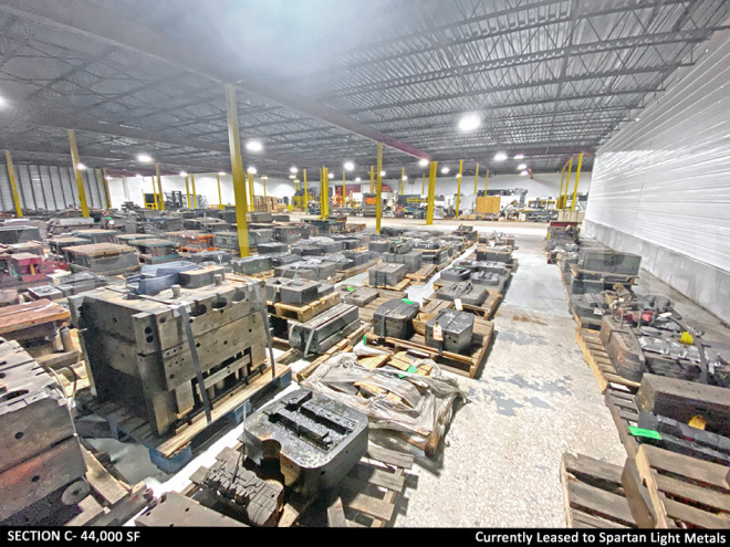 Section C- 44,000 SF: Currently Leased to Spartan Light Metals