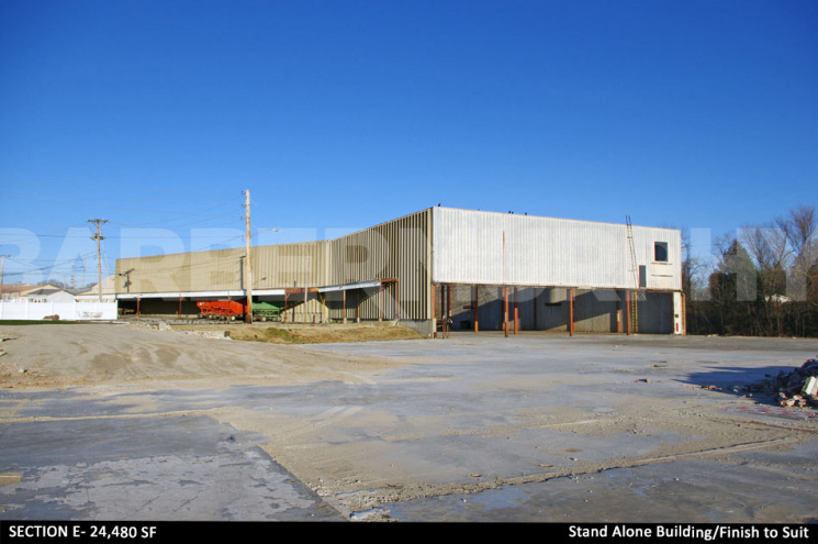 Section E- 24,480 SF: Stand alone Building/Finish to Suit