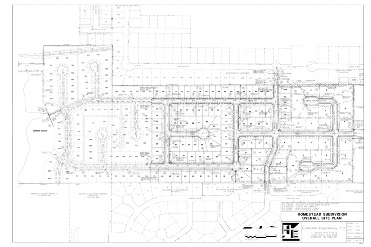 Site Plan for 80 Acre Residential Development Site at Carlyle Avenue and Potomac Drive, Belleville, Illinois 62221