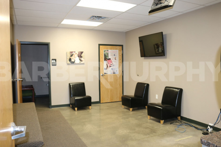 Interior Image of ultrasound room, medical office suite for lease