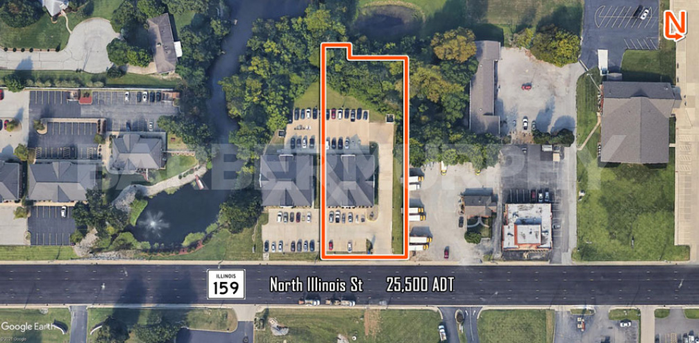 Aerial Image for 5031 North Illinois St., Fairview Heights, Illinois 62208, Office for Sale
