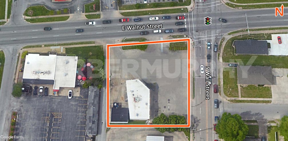 Site Map of Commercial Redevelopment Lot for Sale 