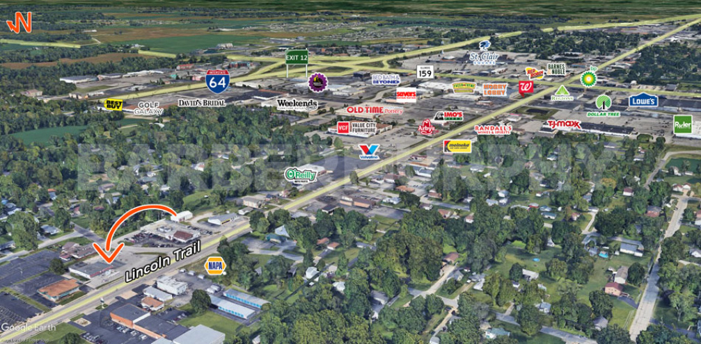 Area Map of 10425 Lincoln Trail, Fairview Heights, Illinois 62208