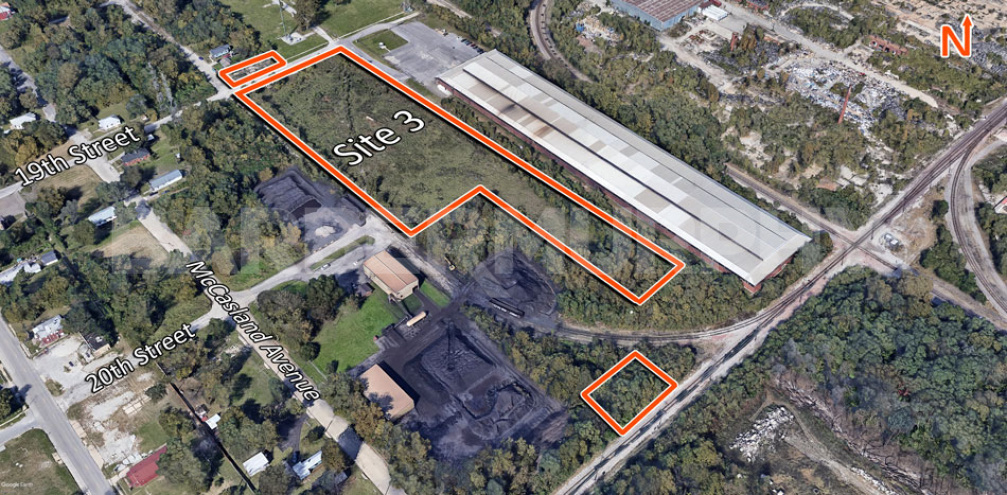 Aerial Image for Site 3; 18.7 Acre Commercial Development Site at 205 South 17th Street, East St. Louis, IL 62207