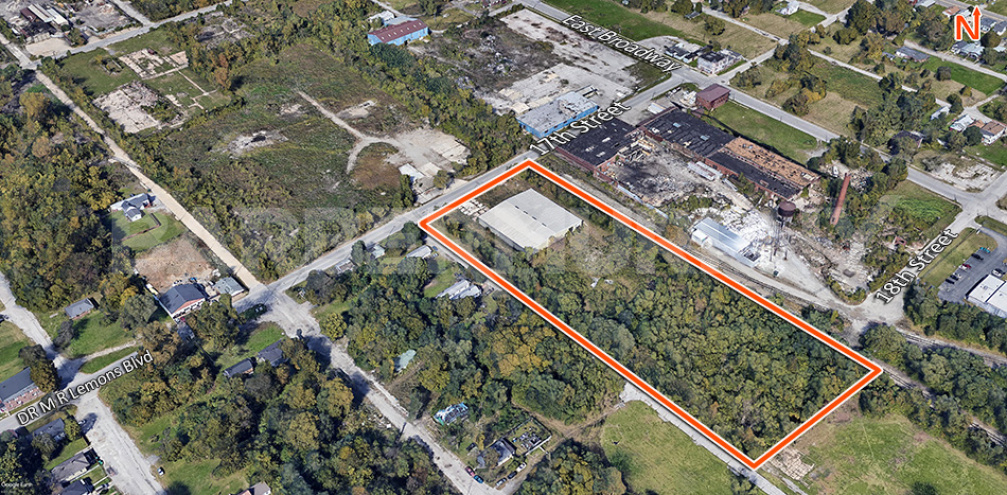 Aerial Image for Site 1 and 2; 18.7 Acre Commercial Development Site at 205 South 17th Street, East St. Louis, IL 62207