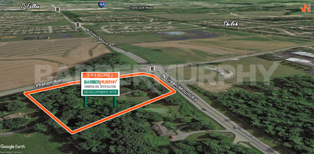 Site Map of 605 North Green Mount Rd., Shiloh, Illinois 62221, 3.5 Acre Development Site