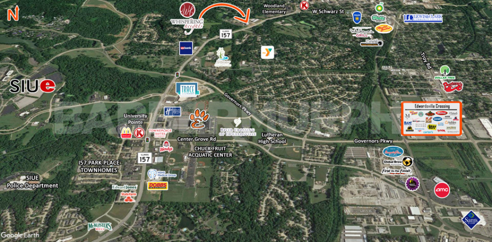 Area Map of 1010 Enclave Blvd., Edwardsville, IL 62025
