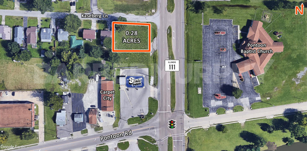 Site Map for 0.28 Acre Commercial Lot