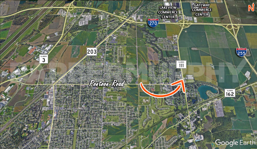 Expanded Area Map of 4153 Pontoon Rd., Pontoon Beach, IL 62040