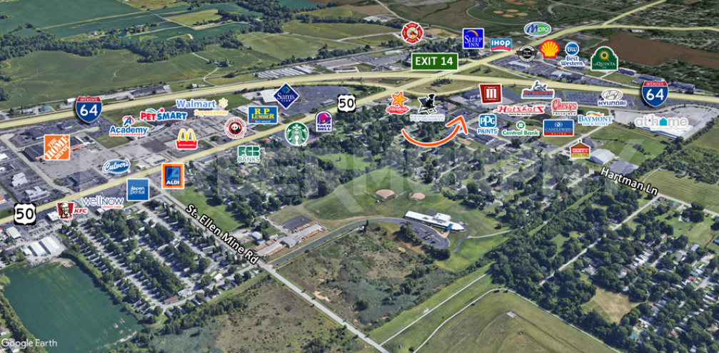 Aerial Map : 1334 Central Park Drive, O'Fallon, IL 62269