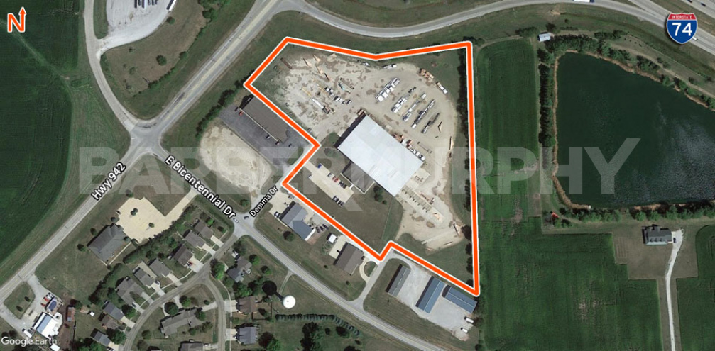 Aerial Map of 41,760 SF Warehouse at 7 Demma Drive, Le Roy, IL 