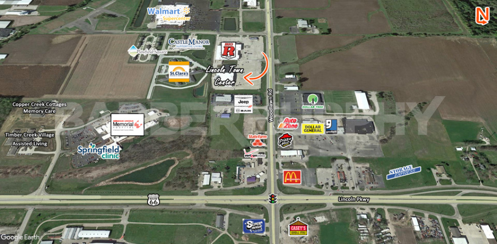 Area Map of 1475 Woodlawn Rd., Lincoln, Illinois 62656