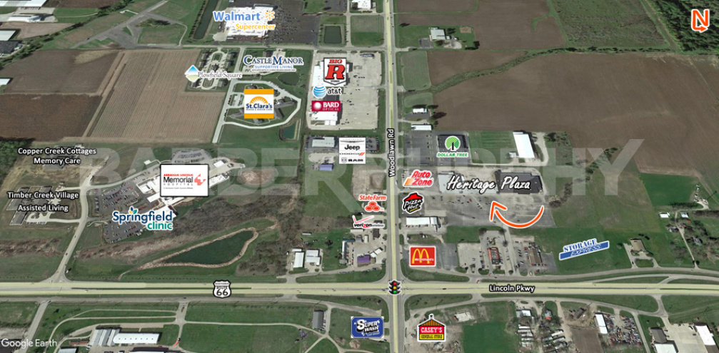 Area Map of 1200 Woodlawn Rd., Lincoln, Illinois 62656