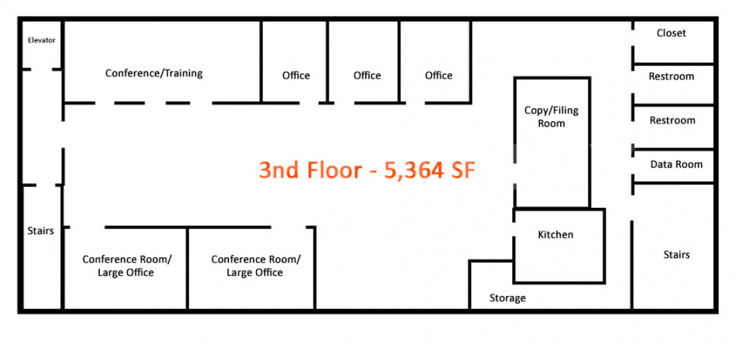 Floor plan of 3rd Floor availability 
