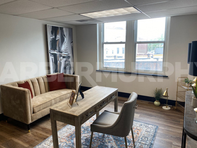Interior image of office space in the Riverbender Building in Downtown Alton, Illinois