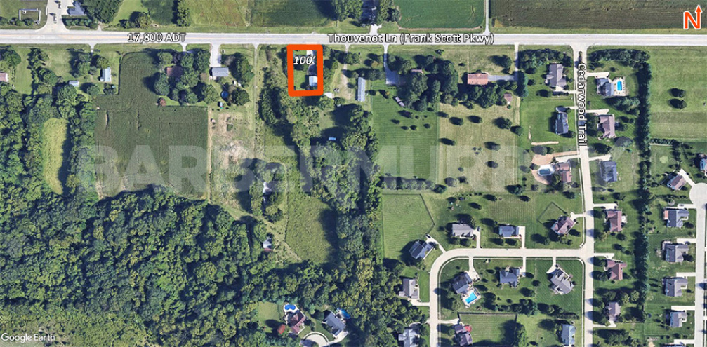 0.33 Acres including the house 