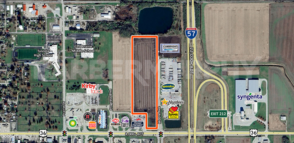 Aerial Image showing parcel for sale