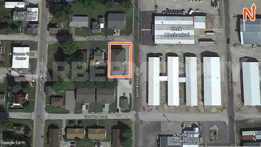 Site Map for 609 South Breese St., Millstadt, Illinois