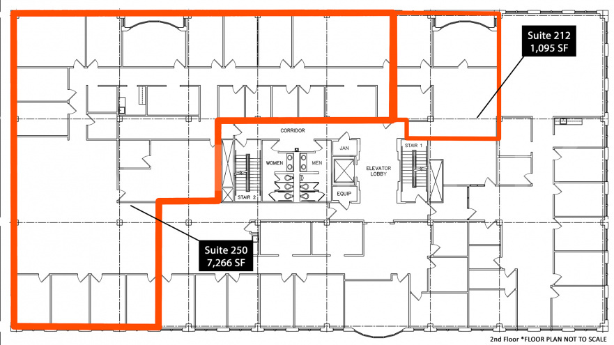 Mark Twain Plaza II 2nd Floor Plan