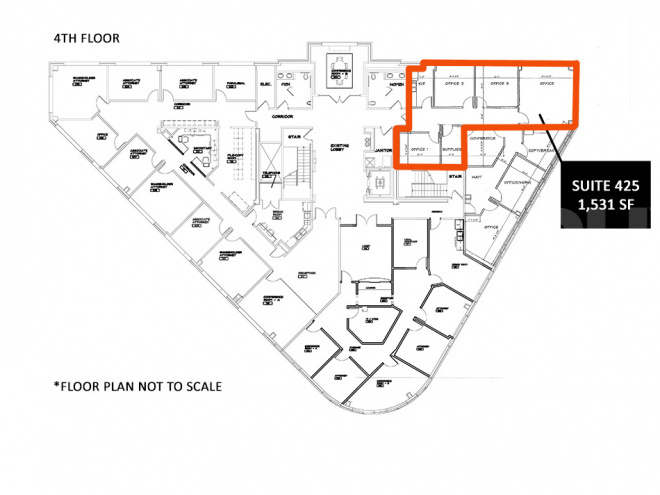 Mark Twain Plaza III - 4th Floor, Floor Plan