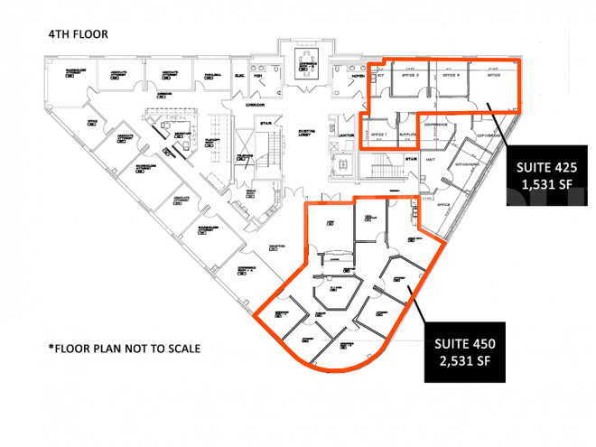 Mark Twain Plaza III - 4th Floor, Floor Plan