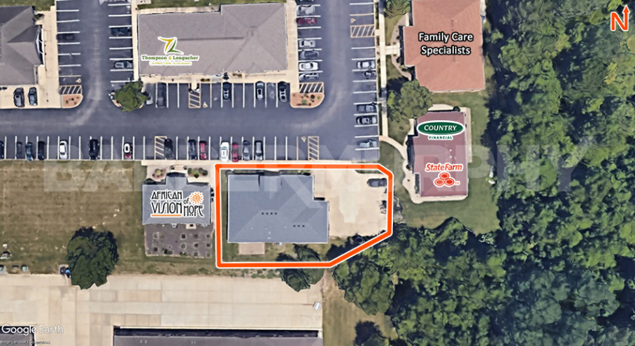 Site Map for 17 Professional Park Dr, Maryville, IL