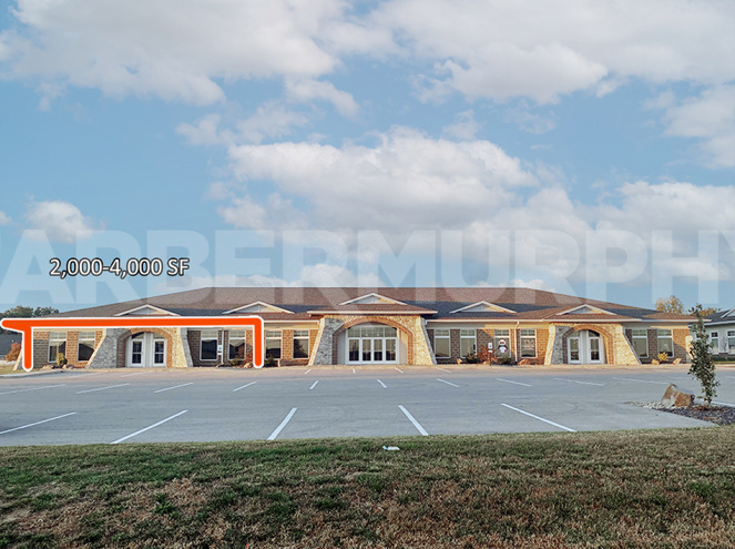 Exterior Image of Office, Retail Center with Space for Lease, Troy, IL