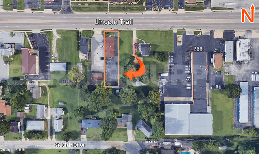 Aerial Location of 10326 Lincoln Trail, Fairview Heights, IL 62208