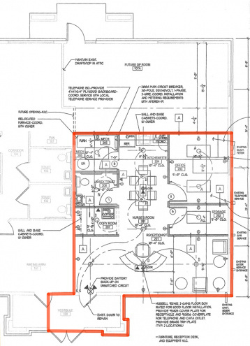 730 SF Office Space floor plan 
