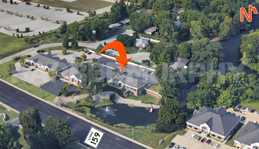 Aerial Location : 5011 North Illinois Street, Fairview Heights, IL 62208