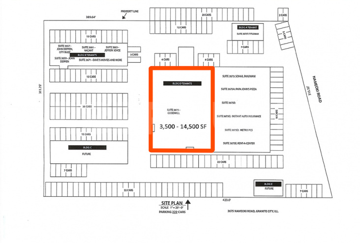 Area Map of 3675 Nameoki, Granite City, IL 62040