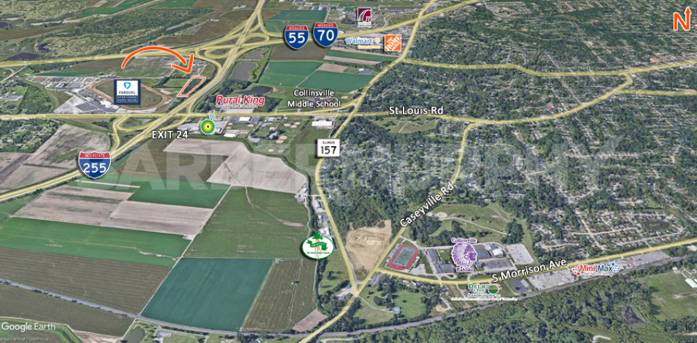 Area Map of 146 Simpson Street, Collinsville, Il 62234