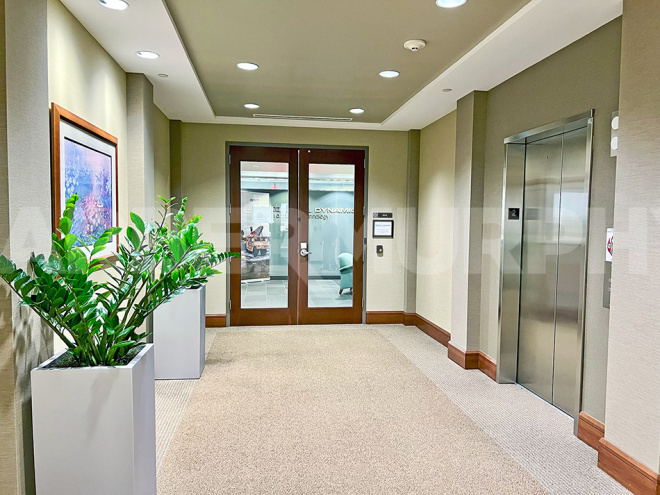 Suite 210 Elevator Access and Entrance