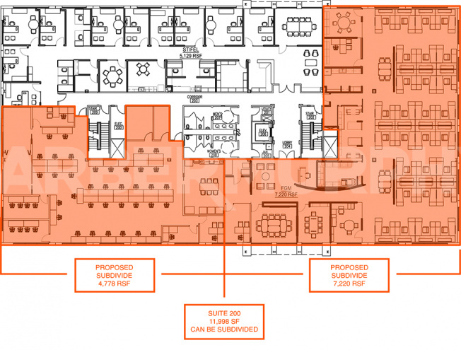 Second Level Floor Plan Suite 200