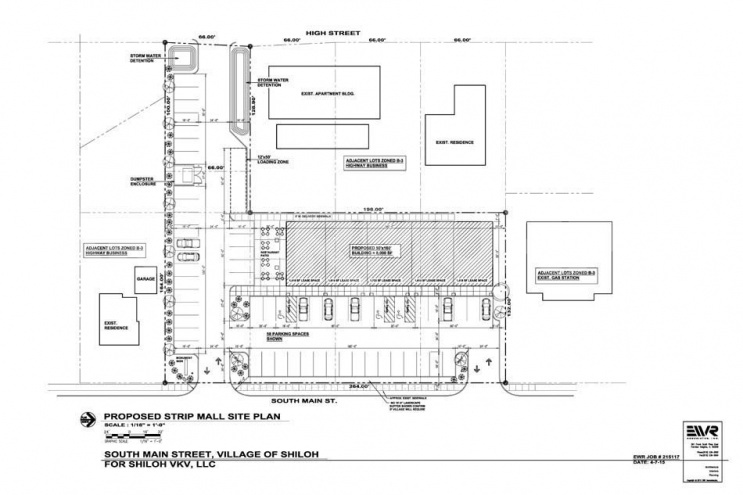 Concept Drawing of Retail Center Complex