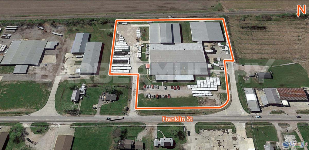 Site Map of Heavy Power, Crane Served Manufacturing Facility - 2510 Franklin St., Carlyle, IL 62231, Clinton County