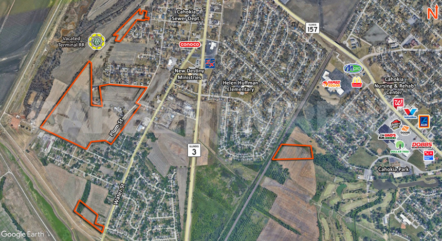 Site Map of Land for Sale in Cahokia, Heights, IL