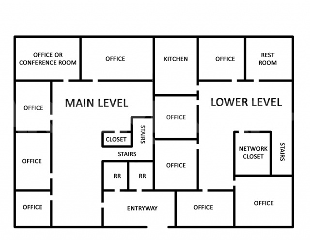 Suite 200 Floor Plan, Leased Space